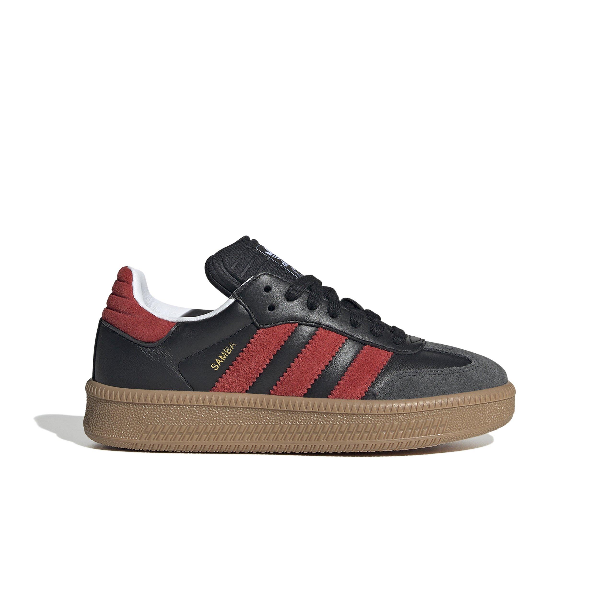 adidas Originals Samba XLG "Core Black/Better Scarlet" Grade School Boys' Shoe - BLACK/RED